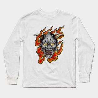 Hannya Mask tattoo design. Long Sleeve T-Shirt